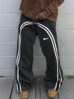 Men's Regular Fit Letter Graphic Print Sweatpants, Casual Street Comfy Pants for Spring & Fall, Men's Trousers for Daily Wear...