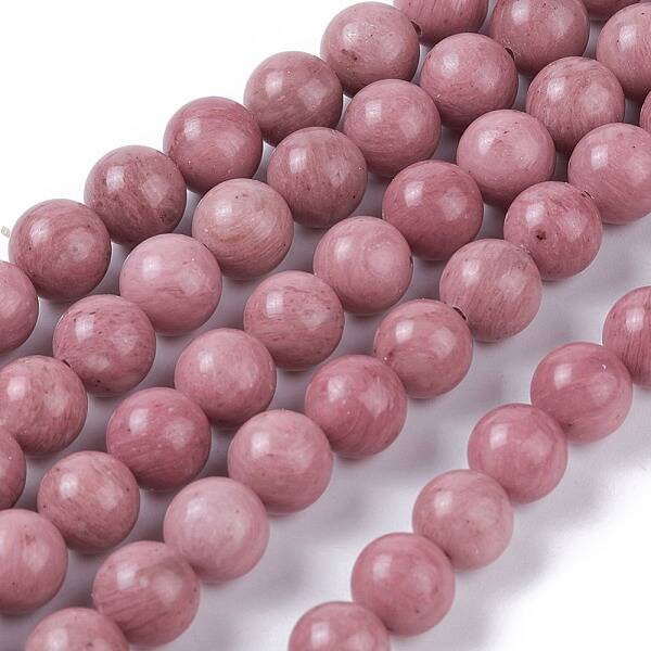 Natural Rhodonite Bead Strands