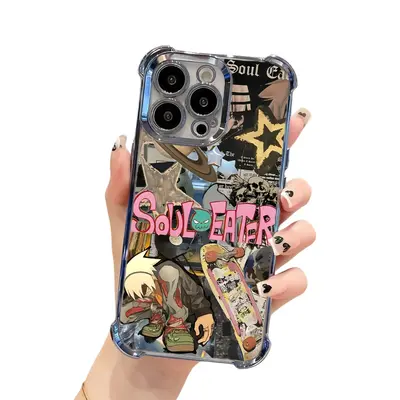 Soul Eater Phone Case Evans Crona Maka Albam Black Star Tsubaki Death the Kid Manga Anime, Anime Vintage Special Cover for iP...