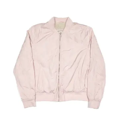 GARAGE Faux fur lined Jacket Pink Bomber Womens S