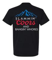 [Sale Up To 65%] Coors T-Shirt, 'Slammin’ Coors & Bangin’' Bold Graphic, Perfect for Beer Lovers and Party Vibes - VDBVen...