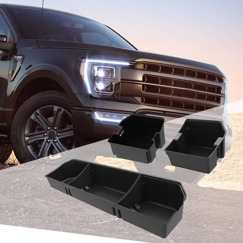 OEDRO Under Seat Storage Box for 2015-2025 Ford F150 SuperCrew Cab & Crew Cab, 3-in-1 Design Max Storage
