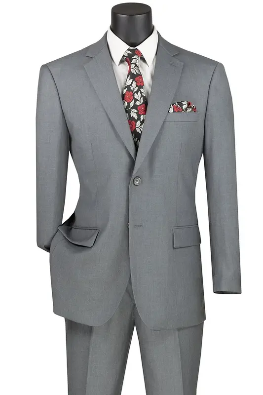 Professional Look Vinci Men's Wool Feel Business Suit Professional Look for Executives