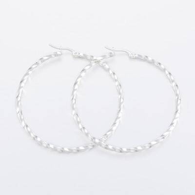 304 Stainless Steel Big Hoop Earrings