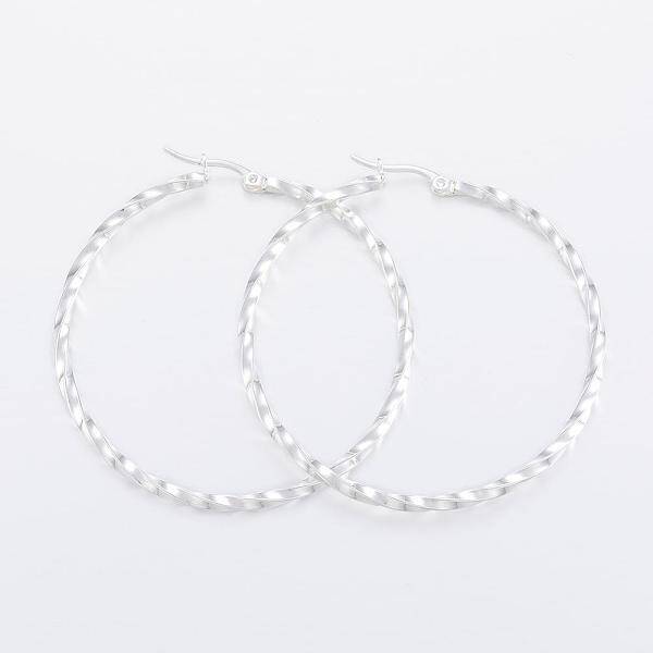 304 Stainless Steel Big Hoop Earrings