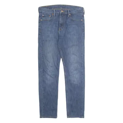 LEVI'S 512 BIG E Jeans Mens Blue Slim Tapered Stone Wash W30 L32