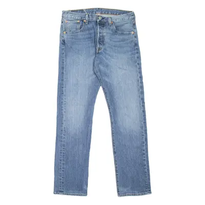 LEVI'S 501 Jeans Mens Blue Regular Straight Stone Wash W30 L30