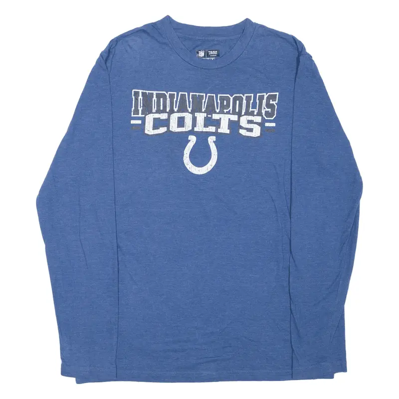 NFL Sleepwear Indianapolis Colts USA T-Shirt Blue Long Sleeve Mens M