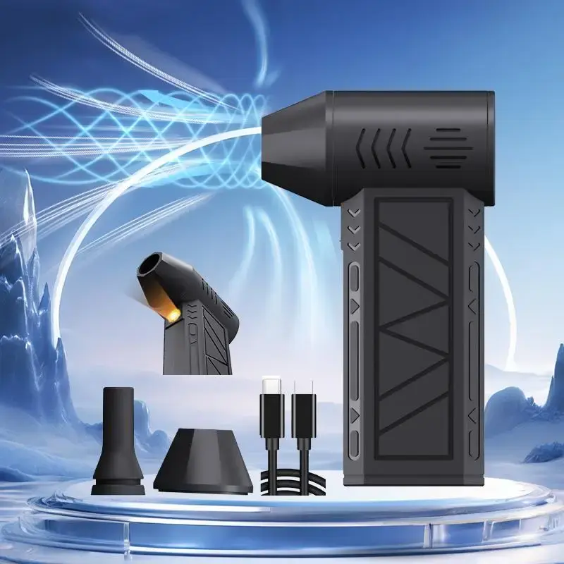 Portable Handheld Fan, 1 Count 130000RPM High Speed Fan, Multi-functional Outdoor Use Fan Suitable for Computers and Hair Dry...