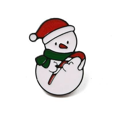 Christmas Theme Zinc Alloy Enamel Pin Brooch for Backpack Clothes