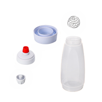 MIUVA Pancake Batter Dispenser and Mixer with BlenderBall Wire Whisk Batter Bottle Squeeze Kitchen Pancake Shaker Batter Disp...