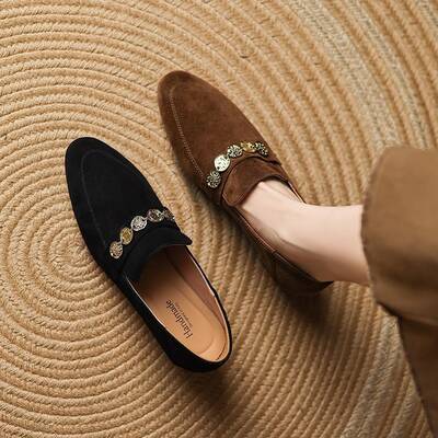 CHIKO Bede Pointy Toe Block Heels Loafers Shoes