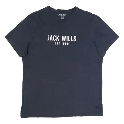 JACK WILLS Mens T-Shirt Blue M