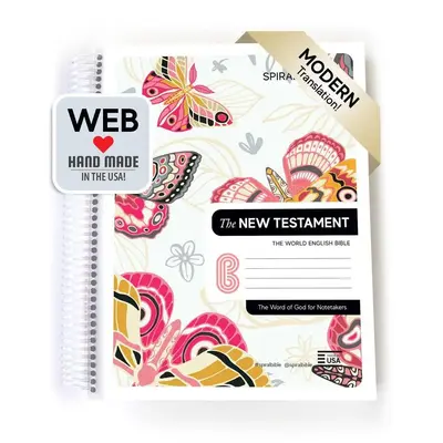 Spiral Bible⢠- WEB - New Testament - White Butterfly