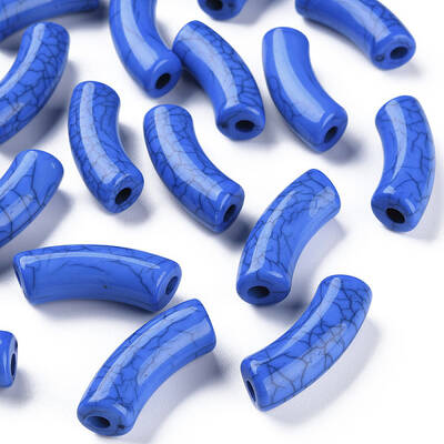 Opaque Crackle Acrylic Beads