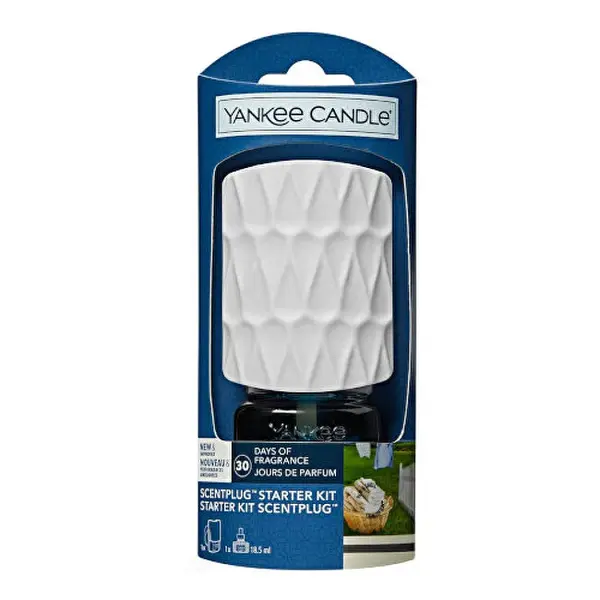Yankee Candle Diffusore Elettrico Per Organic Kit Clean Cotton 18,5 Ml