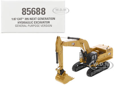 CAT Caterpillar 395 Next-Generation Hydraulic Excavator (General Purpose Version) Yellow with Additional Tools \