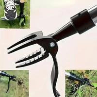 4-claw Steel Root Removal Garden Weeding Tool, Easy Grip Weed Eater Design for Yard and Garden Use, Garden Tool Head (Handle ...