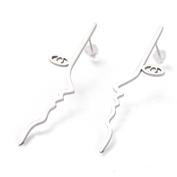 Unisex Fashion Stainless Steel Stud Earrings