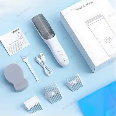 MomMed Baby Hair Clippers, Ultra Quiet Electric Vacuum Baby Clippers with Charger Base, Cordless Rechargeable Waterproof Hair...