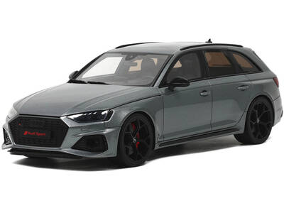 Audi RS 4 Competition Gray Metallic 1/18 Model Car by GT Spirit
