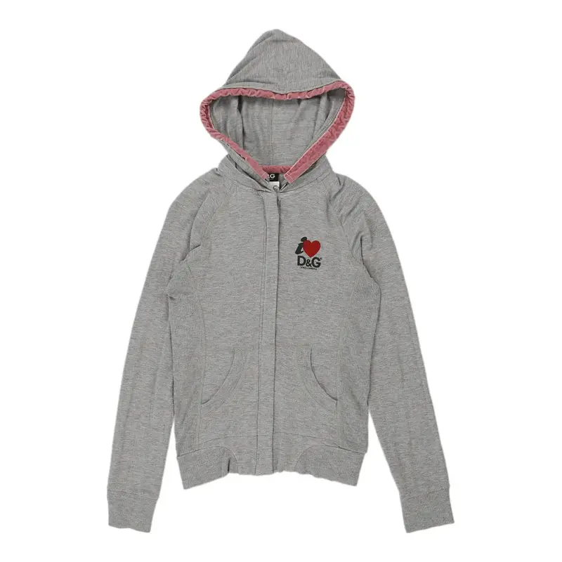 Dolce & Gabbana Hoodie - Medium Grey Cotton | Size: medium