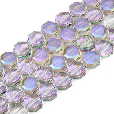 Electroplate Translucent Glass Beads Strands