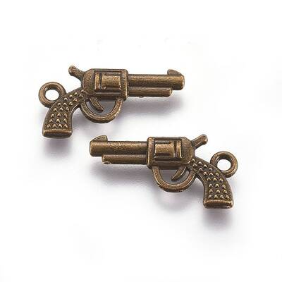 Zinc Alloy Gun Necklace Pendant