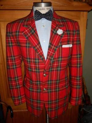 Red Tartan Dinner Jacket