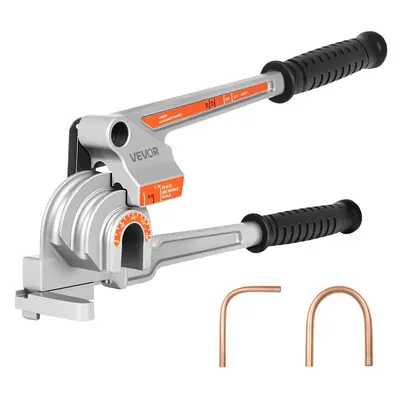 VEVOR Pipe Tube Bender, 1/4, 3/8, 1/2 OD, 3 in 1 Manual Level Tube Bender, 180° Copper Aluminum Pipes Bending Tool for...