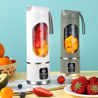 【 Easy to Clean】Portable Blender for Smoothie Liquid Diet 450ml, Compact Juicer Blender, Ice Shake Blender, USB Rechargea...