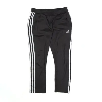 ADIDAS Track Pants Black Straight Boys L W28 L25