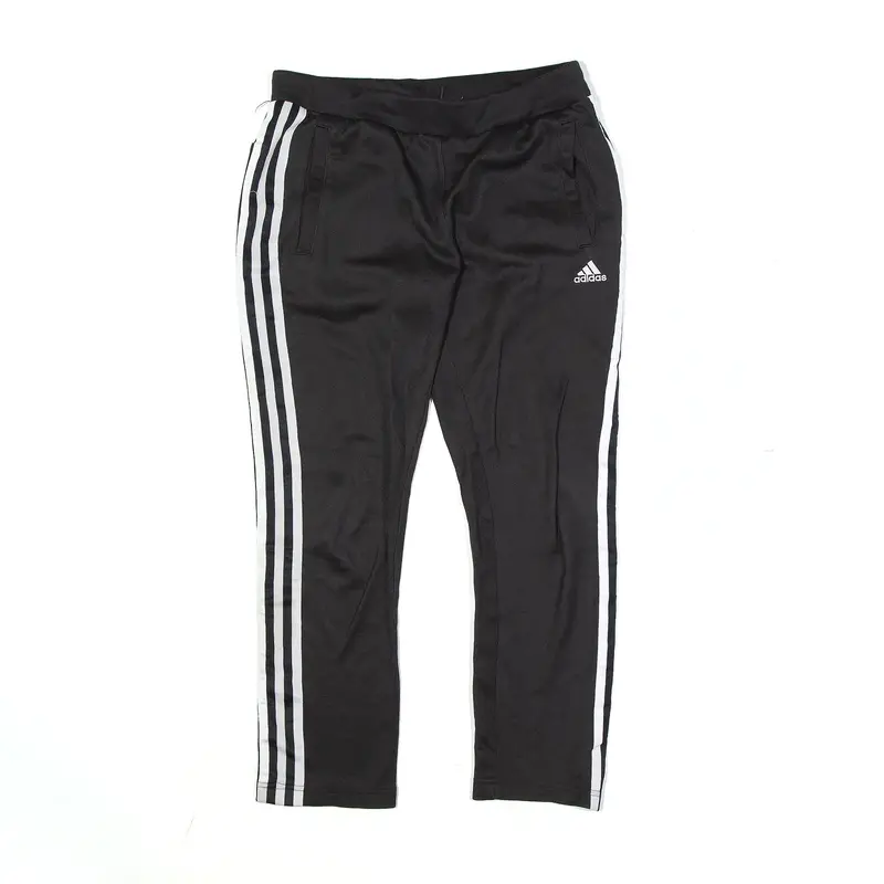 ADIDAS Track Pants Black Straight Boys L W28 L25