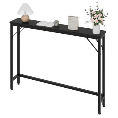 Garvee 5.9 Narrow Sofa Table, Skinny Console Table with Storage, Slim Behind Couch Table for Living Room, Entryway, Hallway,...
