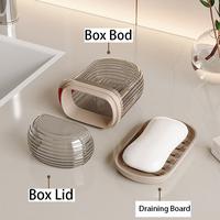Portable Travel Soap Box with Sealed Lid Design - Waterproof, Moisture-Proof Wash Bag for Business Travel, Multi-Functional S...