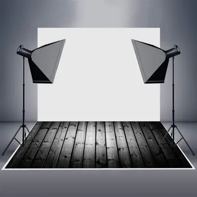 Vignetting Black White Photo Wood Rubber Floor Mat - Aperturee
