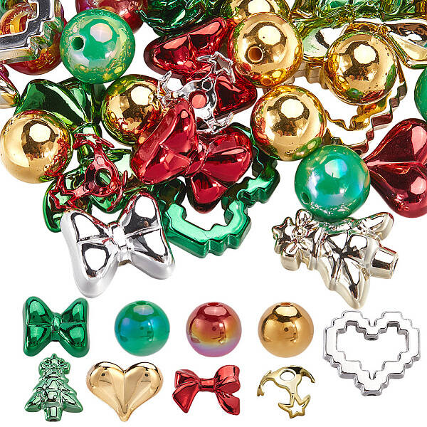 Christmas Theme Acrylic Beads Set