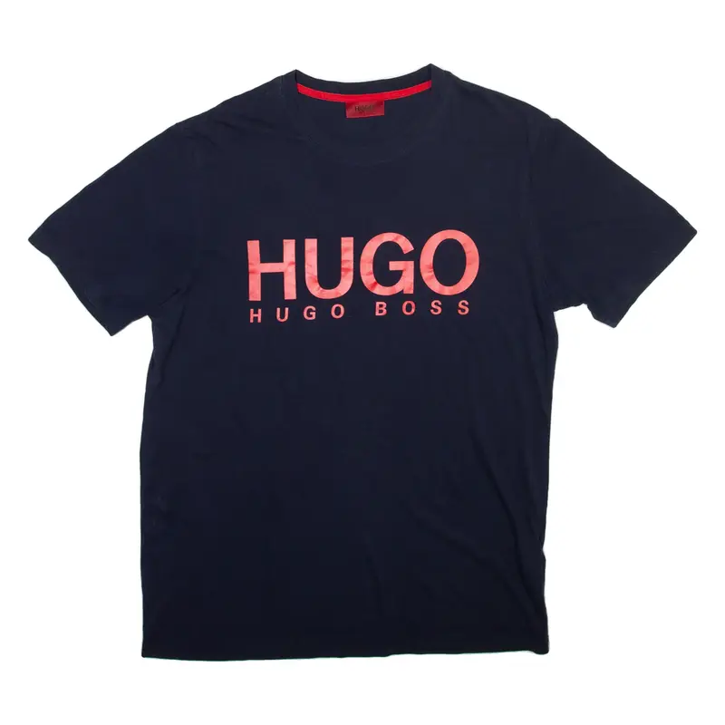HUGO Mens T-Shirt Blue S