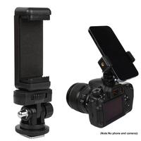 Camera Monitor Adapter, 1 Count Low Angle Viewing Hot & Cold Shoe Mount with Phone Clip Holder, Camera Accessories for Canon ...