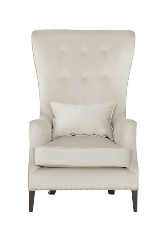 Beige Upholstery Tufted Accent Chair | Andrew Martin Justin