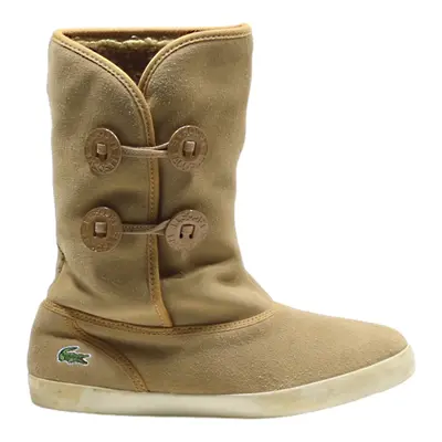 LACOSTE Ankle Boots Beige Suede Womens UK 6