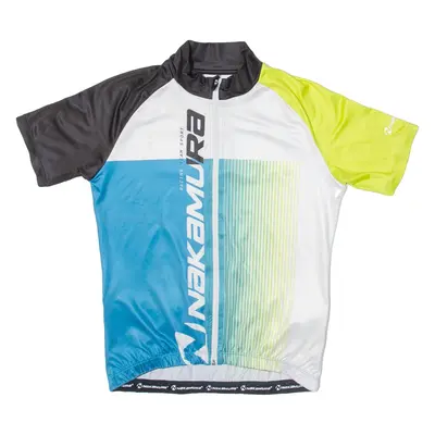 NAKAMURA Full Zip Cycling Mens Jersey White S