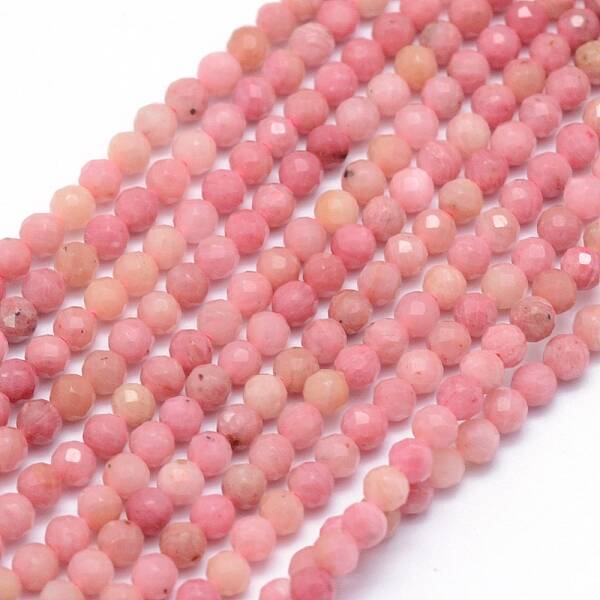Natural Rhodochrosite Beads Strands