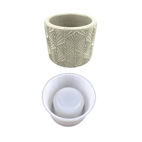 Column Flower Pot Silicone Molds