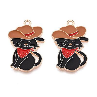Alloy Enamel Pendants