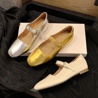CHIKO Marilee Square Toe Block Heels Mary Jane Flats