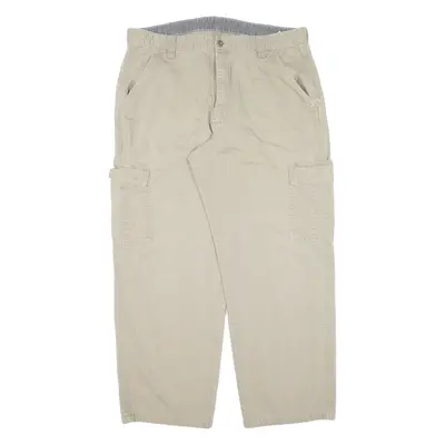 WRANGLER Cargo Mens Trousers Beige Loose Straight W36 L30