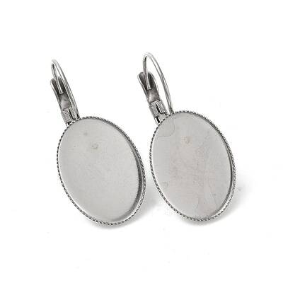 Non-Tarnish 304 Stainless Steel Hoop Earrings Findings