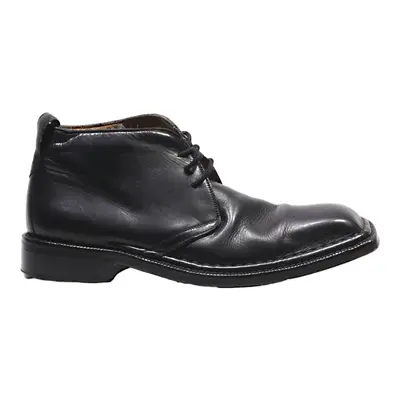 HEYRAUD Ankle Boots Black Leather Mens UK 9.5