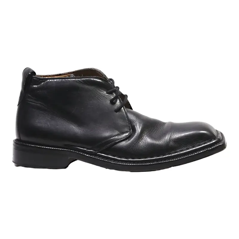 HEYRAUD Ankle Boots Black Leather Mens UK 9.5